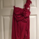 One Shoulder Magenta Top
