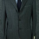 Vintage Style premeier quality italian fabric Super 140's Wool Charcoal Gray Pinstripe Men's Busines
