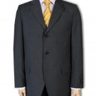 2 or 3 or 4 Buttons Mens Dress Business Charcoal Gray 1 Wool Super year round Wool Suit