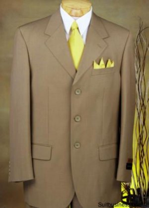 Slate ( Mixture of Brow + light Olive + Taupe ) Super 120's Wool 3 Button