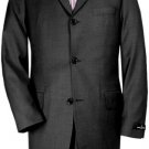 Gorgeous Black Ton on Ton Shadow Pinstripe 3 Button Pinstripe Ultimate Wool&Tailoring