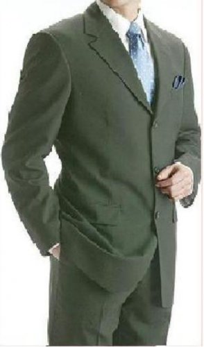 Conservative Green Super 150 Wool 3 Buttons Mens premeier quality italian fabric Suits