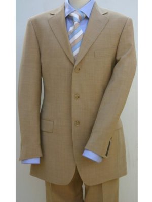 Bronz/Gold/Tan Color 3 buttons Men's 3 buttons premeier quality italian fabric Suits