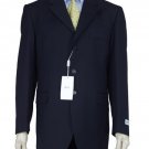 Men's Dress Single Breasted Dark Navy Blue 3 Buttons Double Vent Super 150's Suit