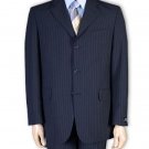 Men's 2or 3or4 Button Style Navy Blue Pinstripe Light Weight On Sale