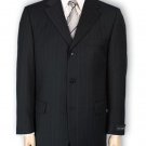 Men's 2or3or4 Button Style normal Black Pinstripe Light Weight On Sale