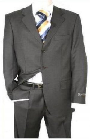 Dark Charcoal Gray Men's Single Breasted iscount Dress 2or3or4 Button Suit