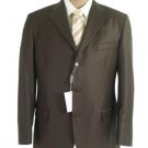 Olive Green Men's Single Breasted Discount Dress 3 or 4 Button Suit