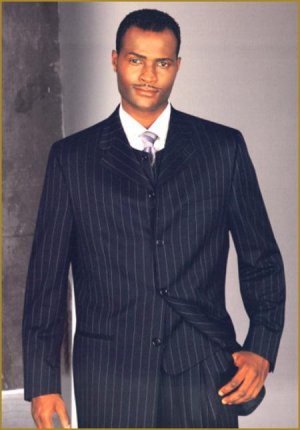 4 Buttons 34 Inch Jacket Vested Comes With Wide Leg Pants