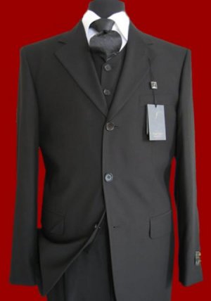 3 or 4 Buttons high Vested 3PC Mens Suits in All Color