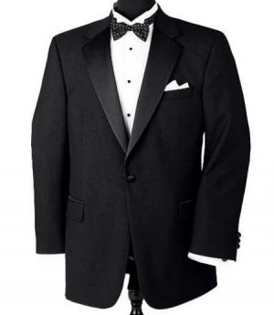 Super 150's Wool premeier quality italian fabric Design 1 Button Tuxedo jacket