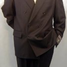 Double Breasted Men's Suit, 1 Wool Super 120's, Peak Lapel Style Ultra Fashion