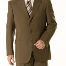 Dark Olive Green Business Suit Super 150 Wool 3-Button premeier quality italian fabric Men's Suits