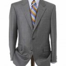 Men's Medium Gray 2 Button Double Vented Jacket + Flat Front Pants