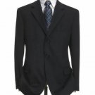 Black Super 100 Wool 3 Buttons Mens Dress Business Suits!