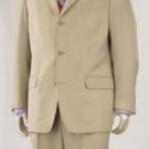 Medium Tan Super 150's Wool 3 Buttons premeier quality italian fabric Design