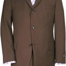 Chocolate Brown Solid Brown premeier quality italian fabric Super 150's Wool Suits