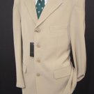 Stunning Light Tan 4 Button Professional Suit