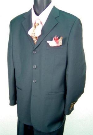 Beautifull Dark Navy Blue Super 120's Wool High Quality 4 Button Notch
