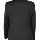 3 Button BLack Double Vented Super 120's Worsted Wool Suit