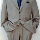 Signature Gold Super 150's & Marino Wool Solid Light Gray premeier quality italian fabric Suit