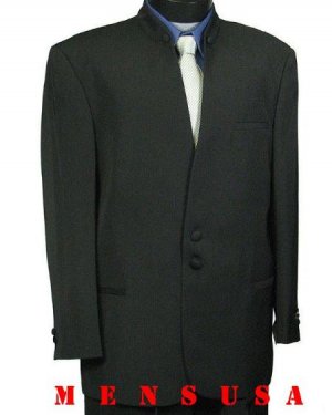 Exclusive Style Mandarin Collar With 2 Button Front Style (can use tie with )
