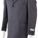 Men's 38020 Button Style Charcoal Gray Pinstripe Light Weight On Sale