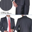 BLack & White Pinstripe 3 Buttons year-round weight