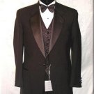 One Button Notch Super 120's Wool premeier quality italian fabric + Tuxedo Shirt + Bow Tie