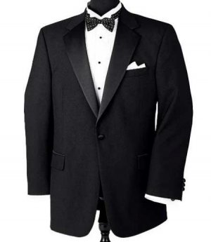 One Button Notch Tuxedo Super 150's Wool Jacket + Pants