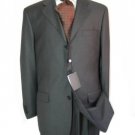 premeier quality italian fabric Double Vent Super 150's Wool Slid Charcoal Gray