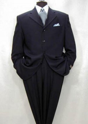 Darkest Navy Blue Wool 3 Buttons Style premeier quality italian fabric Men's Suits LIQUID NAVY BLUE