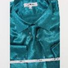 Mens Shiny Luxurious Shirt Teal