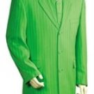 Mens Urban Styled Suit with Full Length Jacket Lime