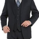 2 Button Vested Mens Suits Notch lapel Vented
