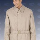 Center vent fly front coat