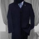 Mens Solid NAVY SUIT 3PC FASHION ZOOT SUIT