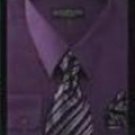 Conservative Style Dark Purple Mens Dress Shirt
