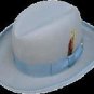NEW MENS Sky Blue 100% WOOL DRESS HAT