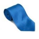Royalblue 100% Silk Solid Necktie With Handkerchief