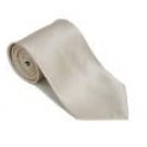 Sand 100% Silk Solid Necktie With Handkerchief