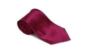 Wildaster 100% Silk Solid Necktie With Handkerchief