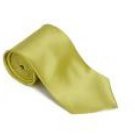 Sulphur 100% Silk Solid Necktie With Handkerchief
