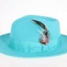 Ferrecci Men's Blue Wool Felt Fedora