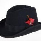 Ferrecci Men's Black Wool Felt Fedora
