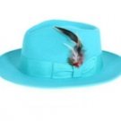 Men's Cyan Fedora Hat