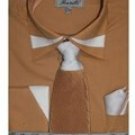 Mens Fuschia Dress Shirt Tie Set