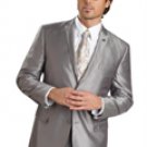 Mens 2 Button Vented Jacket With Pleated Pant Executive Full Cut Suits Black