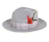 Men's Gray Fedora Hat