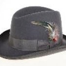 Ferrecci Men's Gray Wool Felt Fedora